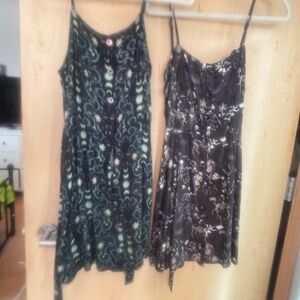 Blue and Teal Moon Disturbia Apron Dress (Skeleton Dress Sold Separate)